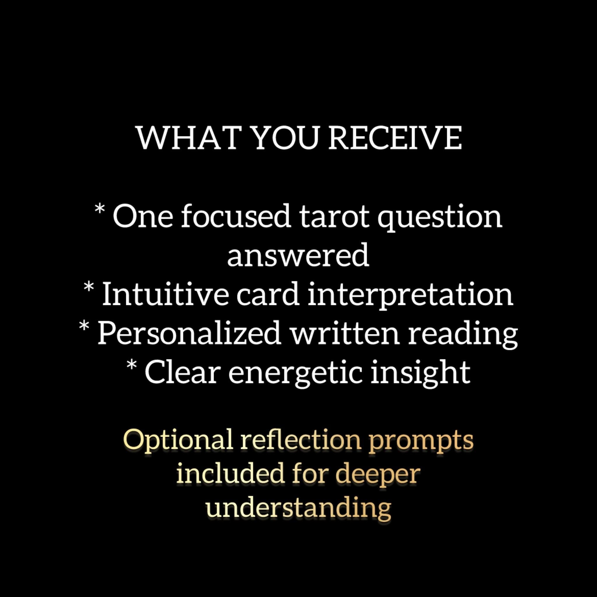One Question Tarot Reading
