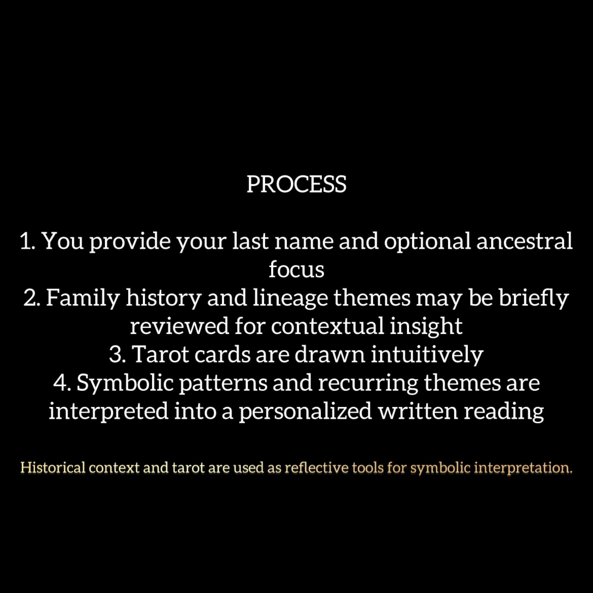 Ancestral Tarot Reading | Lineage Patterns, Family Cycles and Spiritual Insight